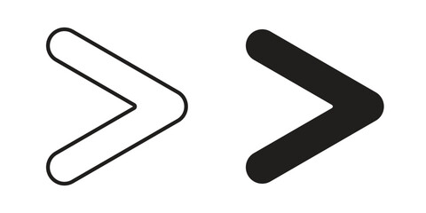 Obraz premium Is greater than icon