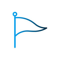 Flag sport icon design template