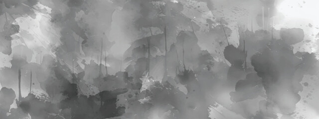 Monochrome Ink Flow Texture with Misty Layers and Expressive Feel