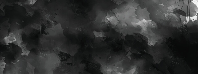 Ethereal Ink Wash Abstract Background with Flowing Cloudy Shapes