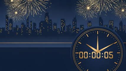 Midnight celebration in the city