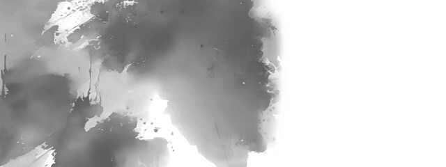 Grayscale Ink and Fog Background with Ethereal and Dramatic Feeling