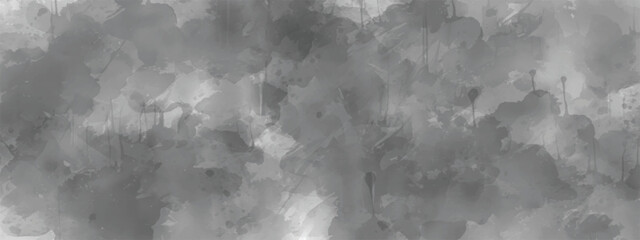 Monochrome Atmospheric Texture Featuring Flowing Ink and Hazy Clouds