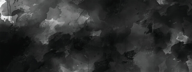 Moody Ink and Fog Abstract Design with Ethereal and Mysterious Ambience