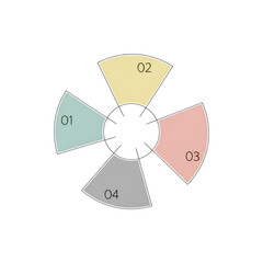 Colorful segmented circle diagram