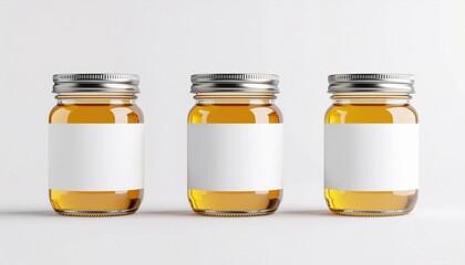 Honey Jar Mockup with Blank Label