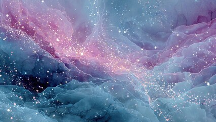 Fototapeta premium Quantum Data Interface Design: Abstract panels and particles interacting 