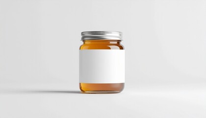 Honey Jar Mockup with Blank Label