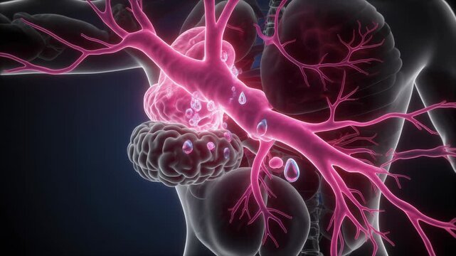 Medical Animation of Human Choroid Plexus Producing Cerebrospinal Fluid