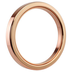 Obraz premium Shiny silver metal ring border with minimal design, polished finish.