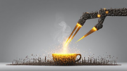 burning match in a fire