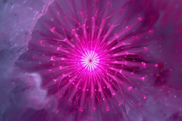 Vibrant Macro Floral Pattern with Lucid Origin and Nature-Inspired Abstract Design