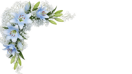 Soft Luxury Botanical Corner Border