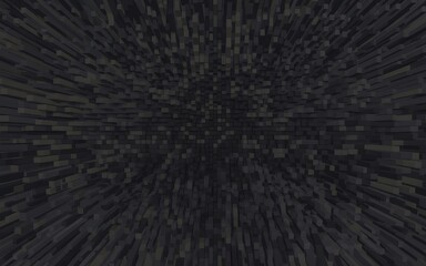 Abstract dark gray background with radiating pixelated texture