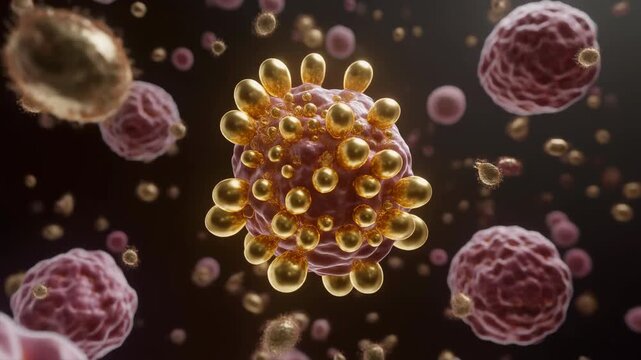 3D Macro View of Cancer Cell Apoptosis