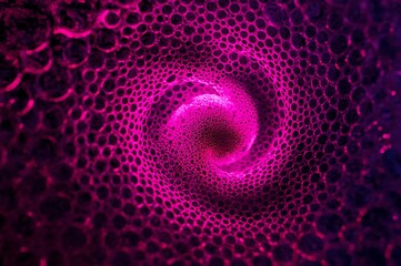 A vibrant floral pattern with a large pin at its center in a romantic and lucid style