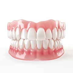 Obraz premium Realistic dental model showcasing healthy teeth and gums in detail