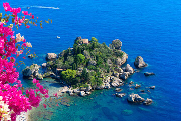 Taormina beach, Sicily Italy