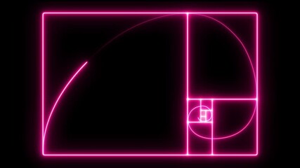 glowing neon Ratio Fibonacci sacred scheme science secret spiral, stains swirl theory video vintage.
