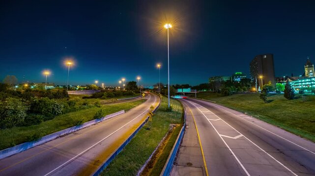 Cincinnati Ohio 75 North and South Expressway Timelapse