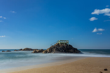 Fototapeta premium Long exposure at the ocean