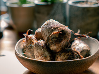 茹でたての里芋