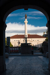 Column of King Pedro IV in Lisbon's Rossio Square