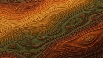 Swirling patterns of warm and cool earthen tones