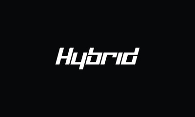 Hybrid Logo Hybrid Logotype Hybrid Wordmark  Hybrid Lettermark