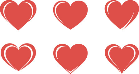 Valentines day hearts with love and romance concept for sweetheart and partner