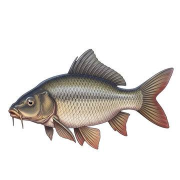 fish on a white background