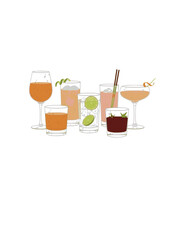 Damp Drinking Silhouette for Mindful Sobriety and Mocktail Culture Non Alcoholic Beverage and Healthy Social Lifestyle Concept Vector