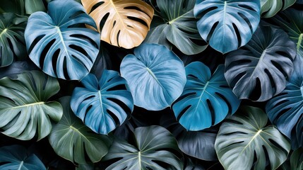 Vibrant Tropical Leaf Pattern