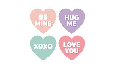 Candy Hearts Messages