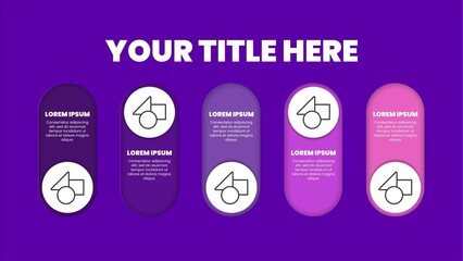 Royal Purple Infographic Data Visualiser