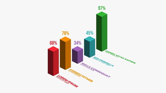 Clean Bar Graph Infographic Data Visualiser