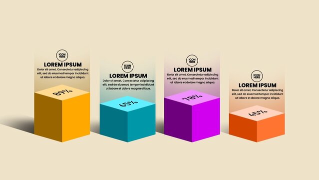 Soft Tone Isometric Infographic Visualiser