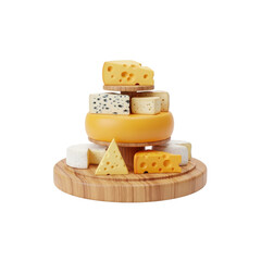 Cheese board arrangement on wood