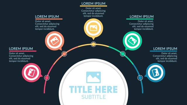 Dark Mode Infographic Data Visualiser