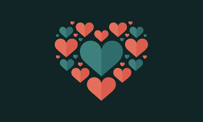 Heart Made Of Small Hearts