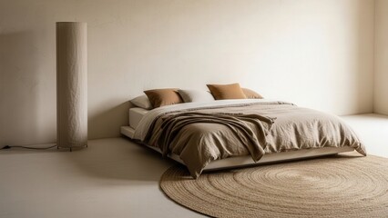 Modern Minimalist Bedroom Interior Design.