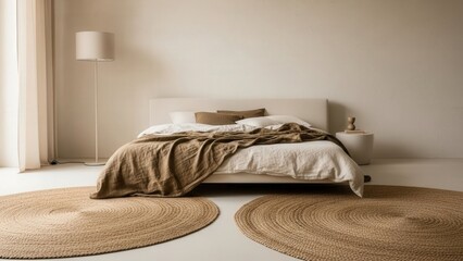 Modern bedroom interior design.