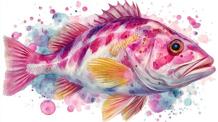 tropical fish on a blue background