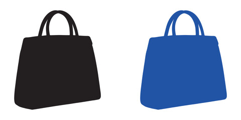 Two Handbags in Contrasting Colors Side by Side