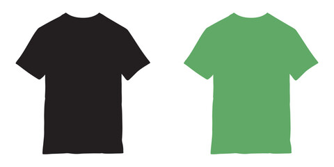Black and Green T-Shirts Placed Side by Side