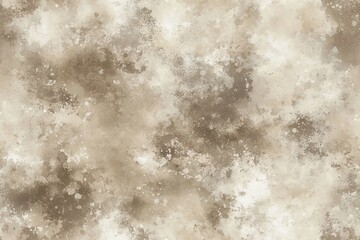Seamless aged distressed watercolor texture in beige and grey with white paint splashes.