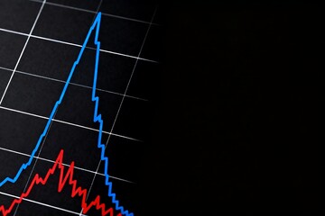 Generative AI Visualization of Stock Market Fluctuations with Dynamic Graph Lines and Data Trends