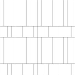 Vertical Offset Brick Pattern &ndash; Seamless vertical offset brick pattern in modern line art style.