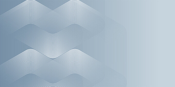 Abstract Blue Wave Pattern Background. A modern abstract background featuring layered white wave lines forming a repeating chevron pattern on a soft blue gradient backdrop.