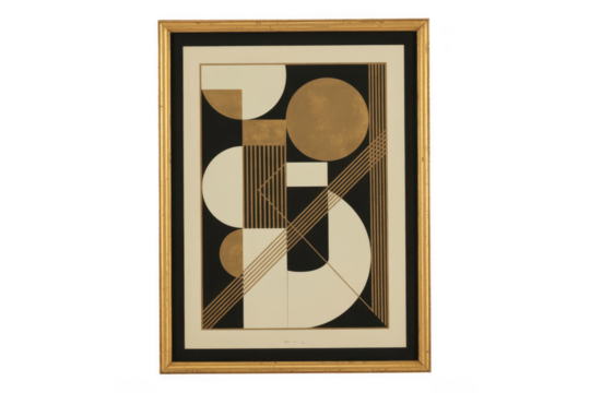 Framed abstract with geometric shapes abstract geometric shapes isolated on a transparent background - Powered by Adobe
